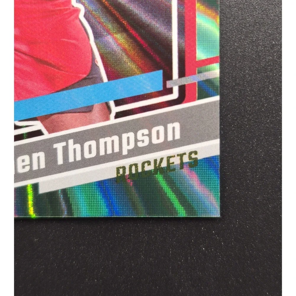 2023 Donruss Amen Thompson #206 Rated Rookie Red & Green Lazer /75 (RC) Rockets